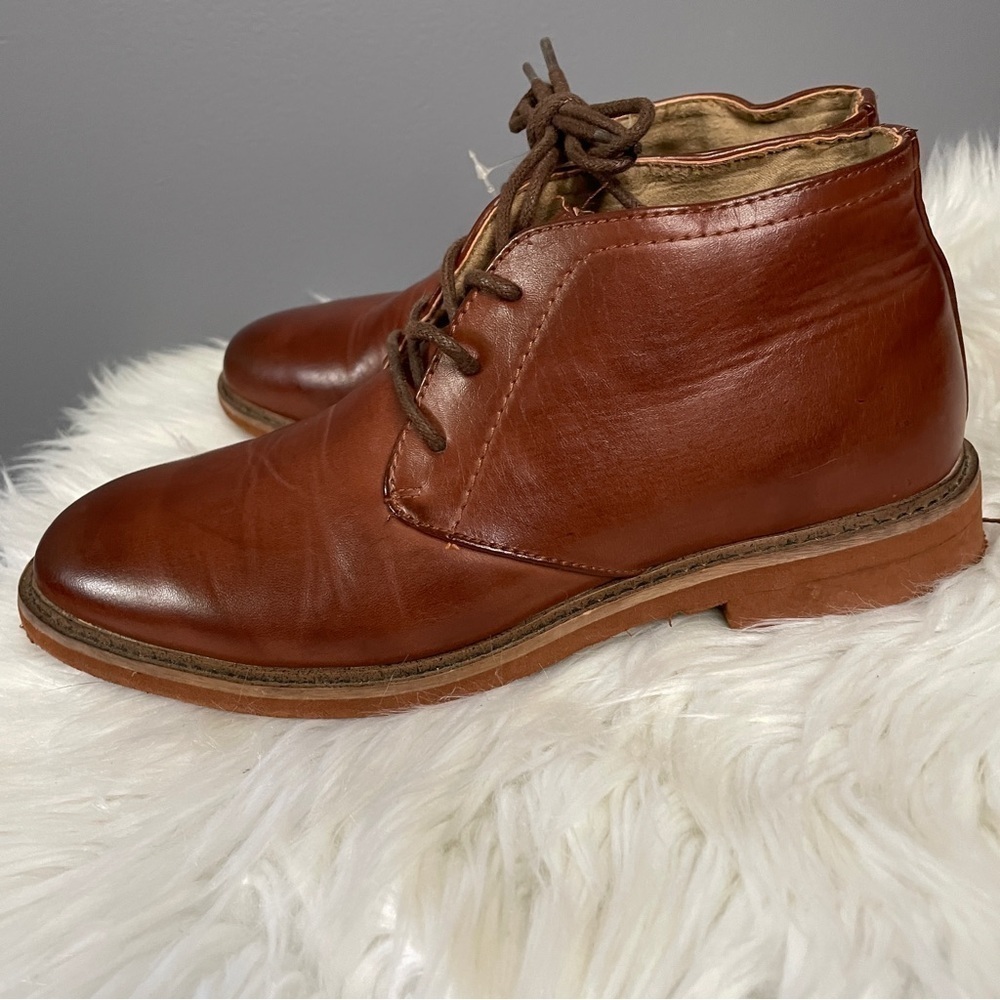 Deer Stag brown leather men’s dress boots size 5M - Picture 4 of 7